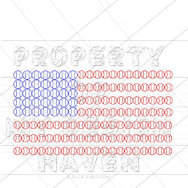 MDH Baseball Softball American Flag SVG