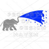 MDH Elephant Spraying Water (no font) SVG
