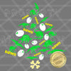 MDH Dino Christmas Tree SVG