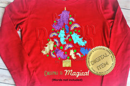 MDH Unicorn Christmas Tree SVG