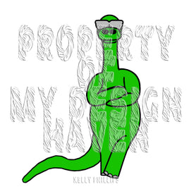 MDH Cool Hipster Dinosaur with Sunglasses Design SVG