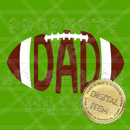 MDH Football Dad Fathers Day Design SVG