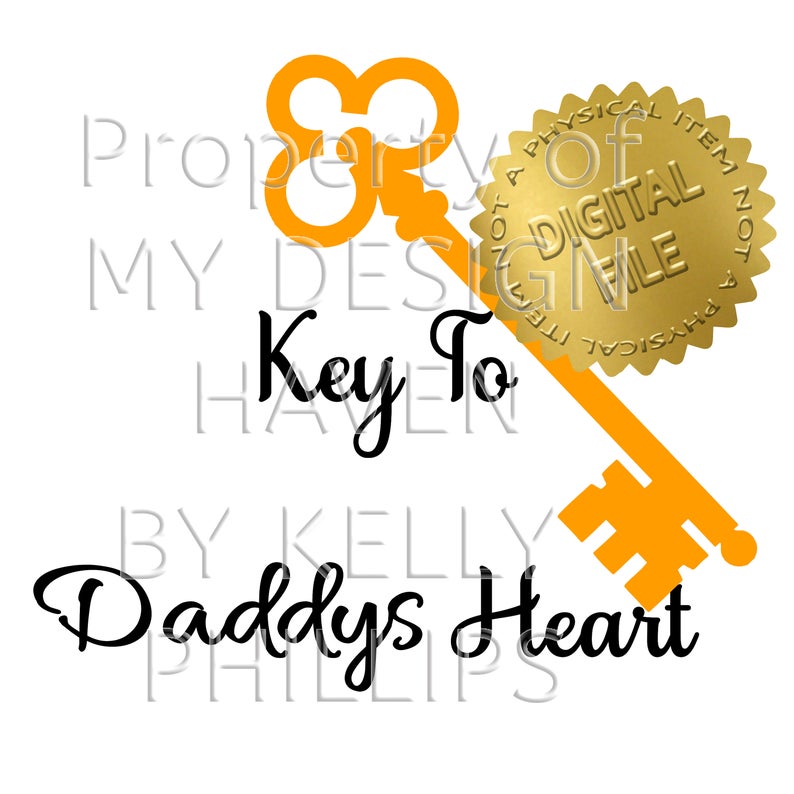 MDH Key To Daddy's Heart SVG