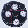 In the hoop Hockey Tic Tac Toe game HL1045 embroidery file