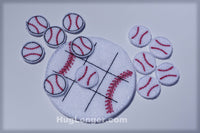 HL ITH Baseball Softball Tic Tac Toe embroidery file HL1048