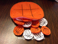 HL ITH Basketball Tic Tac Toe HL1049 embroidery file sports ball