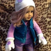 ITH 18 inch Doll Hat and Mittens HL1098 embroidery file