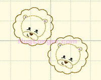 HK ITH Lion Felties HL2025 embroidery file
