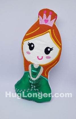 ITH Red Headed Princess Doll HL2015 embroidery file