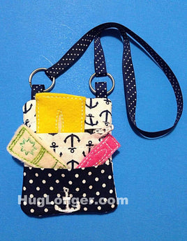 ITH 18 inch Doll Zip Purse HL2062 embroidery file messenger bag  and accessories