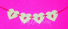 HL ITH Heart Banner piece HL2133 embroidery file