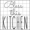 DBB Bless This Kitchen Design - Kitchen Towel or Potholder Embroidery Design