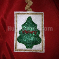 HL In the Hoop Christmas Tree Gift card Holder  Applique tree front Digital files giftcard