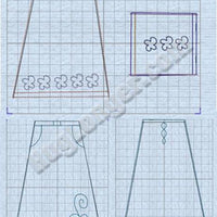 HL In The Hoop Fashion Doll Clothing  HL digital file for embroidery machine 5x7 hoop