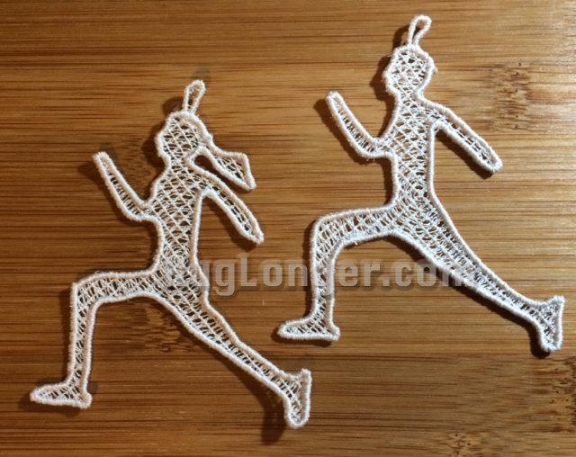 Free Standing Lace In The Hoop Runner Ornament digital files for your embroidery machine
