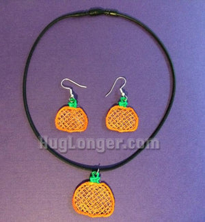 Free Standing Lace In The Hoop Pumpkin Jewelry digital files for embroidery machines
