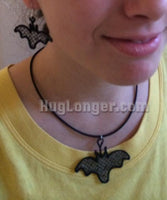 Free Standing Lace In the Hoop Bat Jewelry pattern