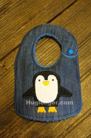 HL ITH Penguin Bib embroidery file
