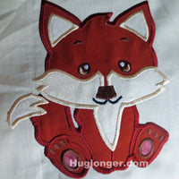 HL Applique Baby Fox embroidery file