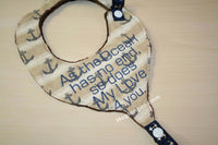In The Hoop Pacifier Bib embroidery file