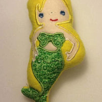 ITH Mermaid Stuffie embroidery file