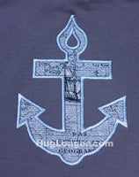 HL Applique Anchor embroidery file Ship, beach or cruise design fun for vacation