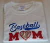 HL Applique Baseball Mom embroidery file HL1007