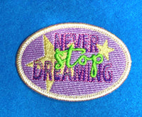 DBB Never Stop Dreaming Patch embroidery design