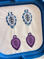 DBB Stylish Leaves FSL Earrings - In the Hoop Freestanding Lace Earrings