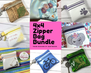 DBB 4x4 Zipper Pouch Bundle - 8 different designs!
