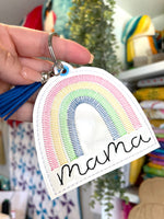 DBB Mama Rainbow Eyelet Tag In The Hoop (ITH) Embroidery Design