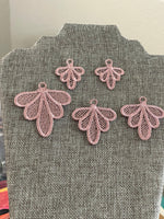 DBB Drippy FSL Earrings - Freestanding Lace Earring and Pendant Design - In the Hoop Embroidery Project