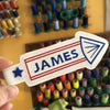 DBB BLANK Firecracker snap tab for NAMES for 5x7 hoops