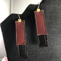 DBB Bar Earrings and Pendant embroidery design for Vinyl and Leather
