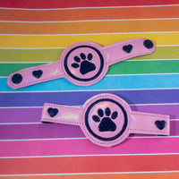 DBB Paw Print Mask Extension Double Snap Tab