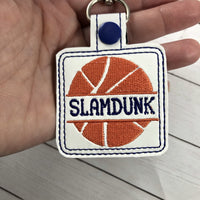 DBB Basketball snap tab Personalized Tag for 4x4 hoops