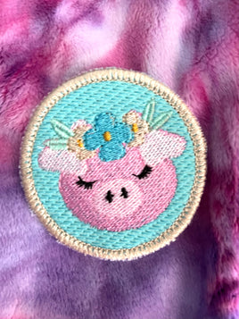 DBB Pretty Piggy Patch embroidery design