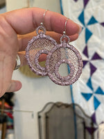 DBB Enmeshed FSL Earrings - Freestanding Lace Earring Design - In the Hoop Embroidery Project