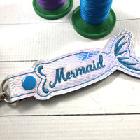 DBB BLANK Mermaid Tail snap tab and eyelet for NAMES