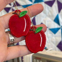 DBB Apple FSL Earrings - In the Hoop Freestanding Lace Earrings