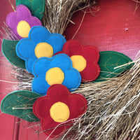 DBB Fiesta Flowers and Leaves Felties for Wreaths or Banners