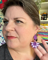 DBB Sunflower FSL Earrings - In the Hoop Freestanding Lace Earrings
