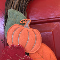 DBB Pumpkin Felties for Wreaths or Banners