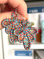 DBB Drippy FSL Earrings - Freestanding Lace Earring and Pendant Design - In the Hoop Embroidery Project