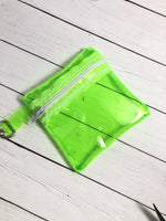 DBB Clear Jelly Bag Zipper Pouch 4x4