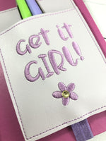 DBB Get it Girl Pen Pocket In The Hoop (ITH) Embroidery Design