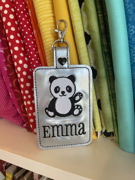 DBB Panda Double Sided Luggage Tag Design for 5x7 Hoops