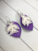 DBB Bird and Leaf Earrings and Pendant embroidery design for Vinyl and Leather