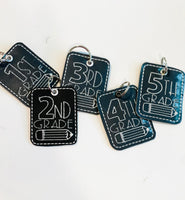 DBB Bundle of Grade School Tags and Eyelets - 1st through 5th grade- 4x4 and 5x7 Hoops - 10 Designs Included