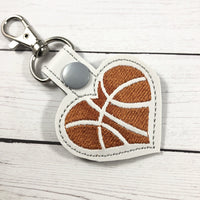 DBB Basketball Heart Snap Tab